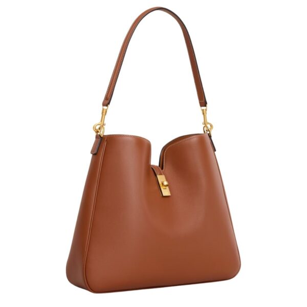 CELINE MEDIUM CAMILLE 16 SOFT BAG IN SMOOTH CALFSKIN TAN - Image 5