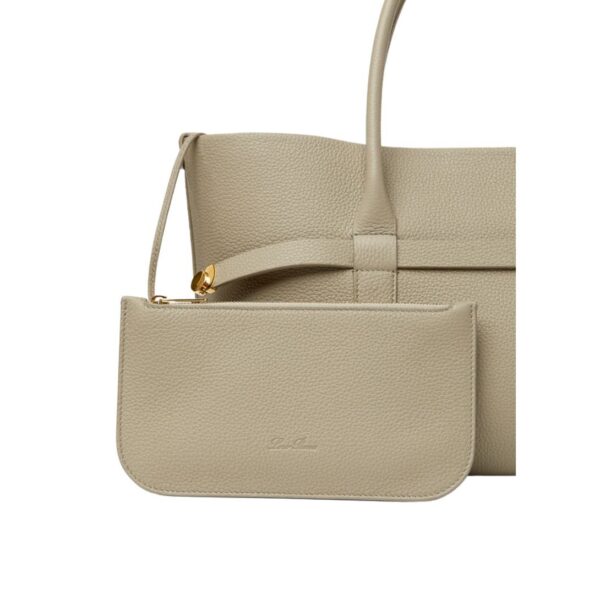 LORO PIANA SMALL GHIERA SHOPPER DRIED TARAGON - Image 7