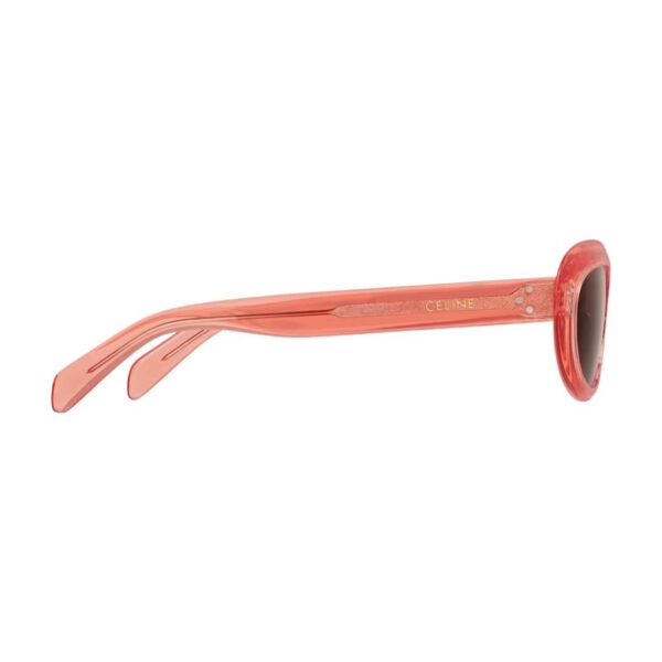 CELINE CAT EYE S310 SUNGLASSES IN ACETATE TRANSPARENT CORAL - Image 6