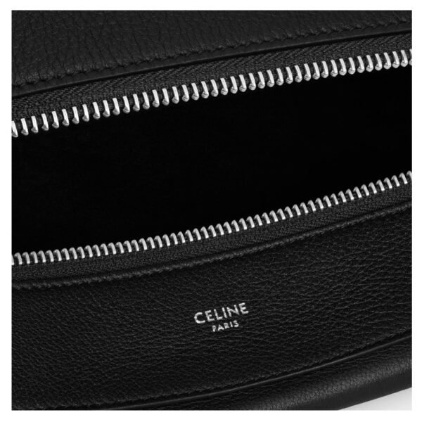 CELINE LARGE STRAP ROMY IN SUPPLE GRAINED CALFSKIN BLACK - Image 6