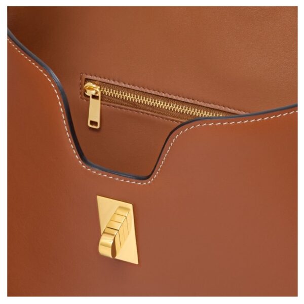 CELINE MEDIUM CAMILLE 16 SOFT BAG IN SMOOTH CALFSKIN TAN - Image 6
