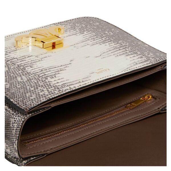 CELINE TEEN TRIOMPHE BAG IN LIZARD NATURAL - Image 6