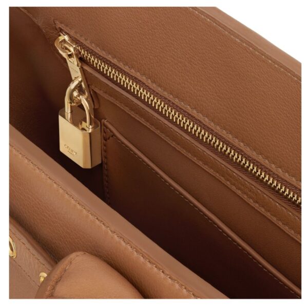 CELINE CONTI BAG IN SUPPLE GRAINED CALFSKIN BRONZE - Image 7