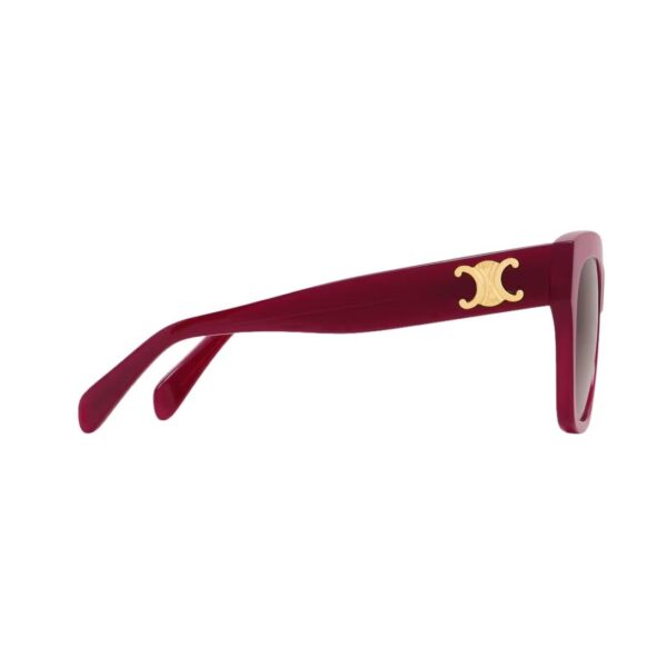 CELINE TRIOMPHE 09 SUNGLASSES IN ACETATE MILKY BURGUNDY - Image 9