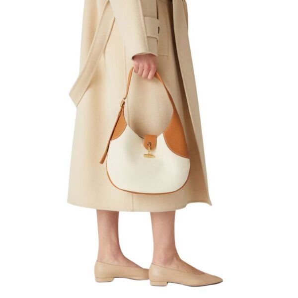LORO PIANA MEDIUM BOBBIN BAG WHISPER WHITE-WHEAT BRAN - Image 7