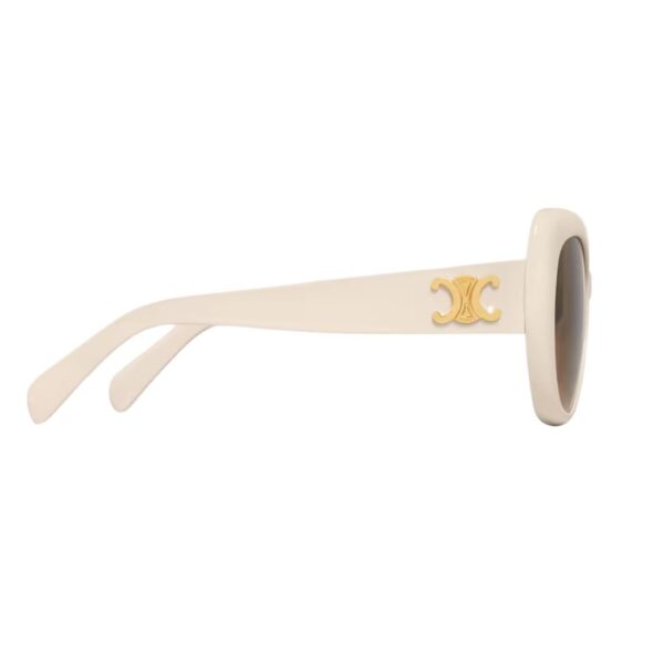 CELINE TRIOMPHE 06 SUNGLASSES IN ACETATE IVORY - Image 6
