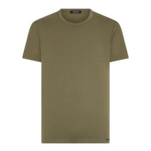 TOM FORD COTTON CREWNECK T SHIRT GREEN