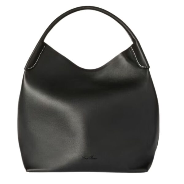 LORO PIANA LARGE BALE BAG BLACK