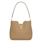 CELINE SMALL CAMILLE 16 SOFT BAG IN SMOOTH CALFSKIN SMOKED BROWN