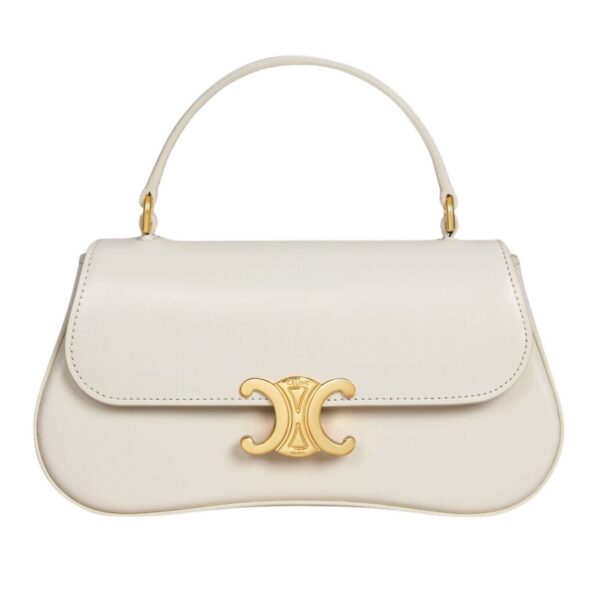 CELINE TEEN CELINE LOLA IN SHINY CALFSKIN ICE BLUE - Image 4