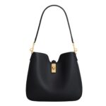CELINE SMALL CAMILLE 16 SOFT BAG IN SMOOTH CALFSKIN BLACK