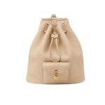 LORO PIANA EXTRA DRAWSTRING BACKPACK L27 LIGHT MASTIC