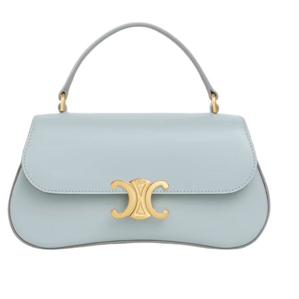 CELINE TEEN LOLA IN SHINY CALFSKIN ICE BLUE