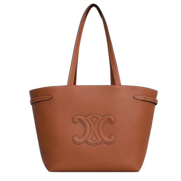 CELINE MEDIUM CABAS ANAÏS CUIR TRIOMPHE IN GRAINED CALFSKIN TAN