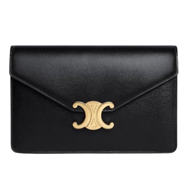 CELINE WALLET ON CHAIN MARGO IN SHINY CALFSKIN NUDE - Image 5
