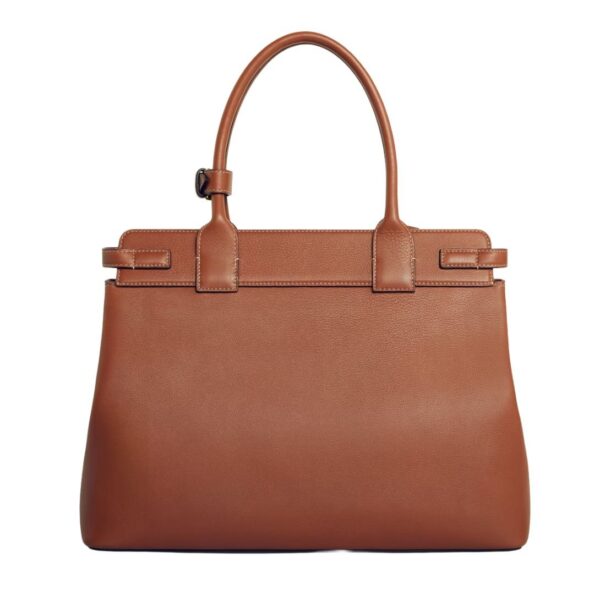 CELINE CONTI BAG IN SUPPLE GRAINED CALFSKIN TAN - Image 5