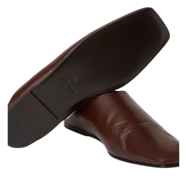 LORO PIANA ALBA FLAT MULE POWDER BROWN - Image 6