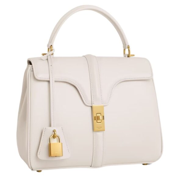 CELINE SMALL 16 BAG IN SATINATED CALFSKIN RICE - Image 8