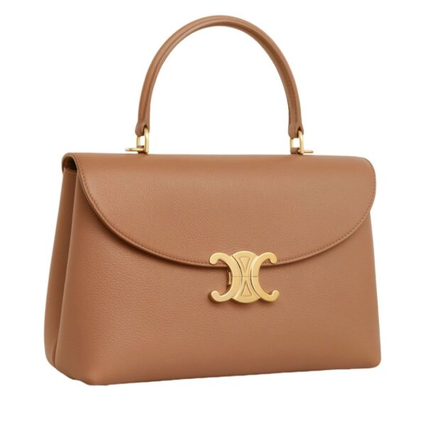 CELINE MEDIUM NINO BAG IN SUPPLE GRAINED CALFSKIN BRONZE - Image 6