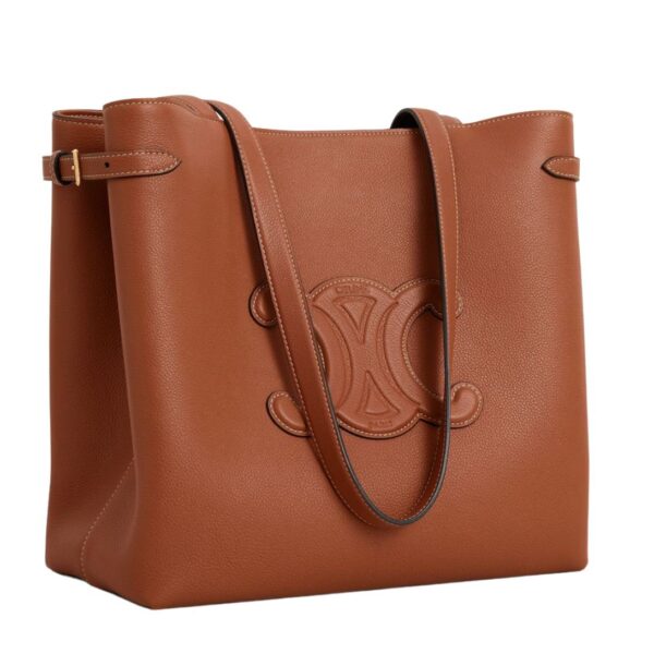 CELINE MEDIUM CABAS ANAÏS CUIR TRIOMPHE IN GRAINED CALFSKIN TAN - Image 6