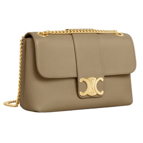 CELINE MEDIUM VICTOIRE BAG IN SUPPLE GRAINED CALFSKIN BROWN SEPIA - Image 6