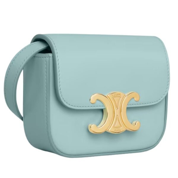 CELINE MINI CLAUDE IN SHINY CALFSKIN POOL - Image 11