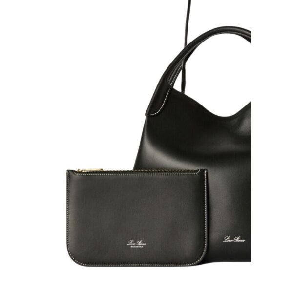 LORO PIANA LARGE BALE BAG BLACK - Image 5