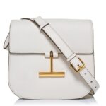 TOM FORD GRAIN LEATHER TARA MEDIUM CROSSBODY CHALK