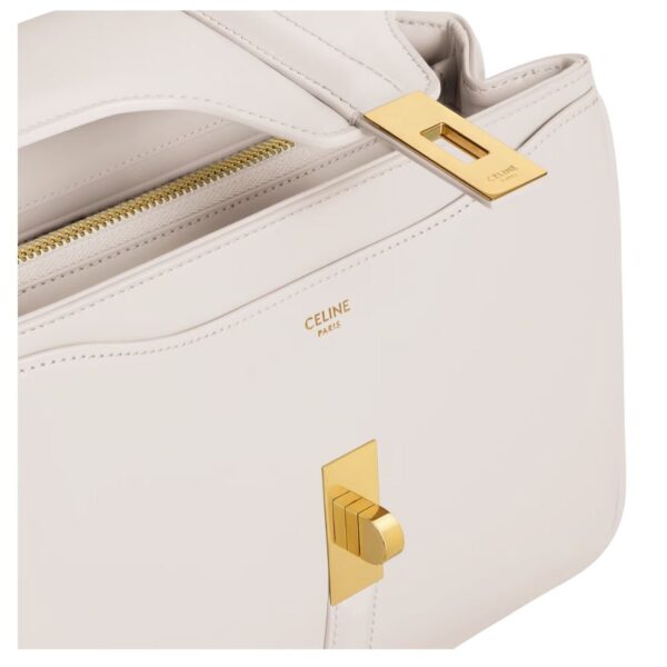 CELINE SMALL 16 BAG IN SATINATED CALFSKIN RICE - Image 9