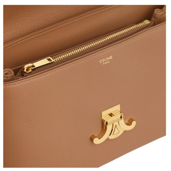 CELINE MEDIUM NINO BAG IN SUPPLE GRAINED CALFSKIN BRONZE - Image 7