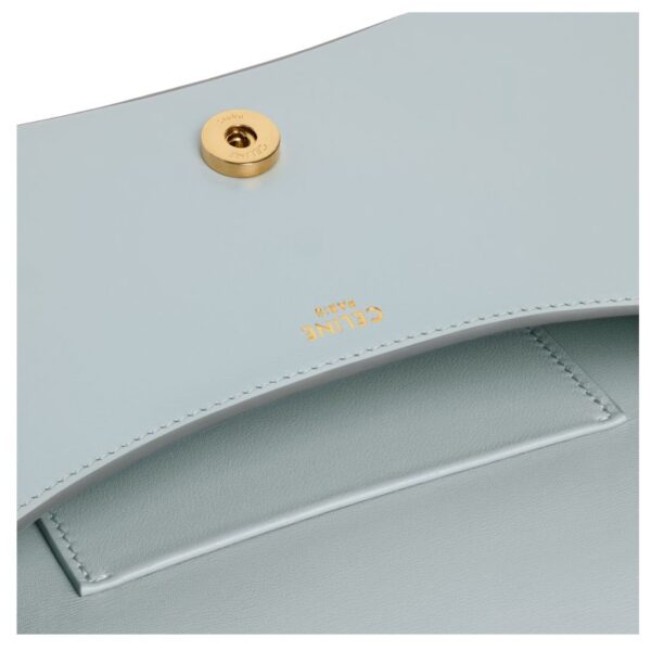 CELINE TEEN LOLA IN SHINY CALFSKIN ICE BLUE - Image 8