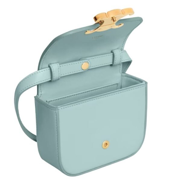 CELINE MINI CLAUDE IN SHINY CALFSKIN POOL - Image 12