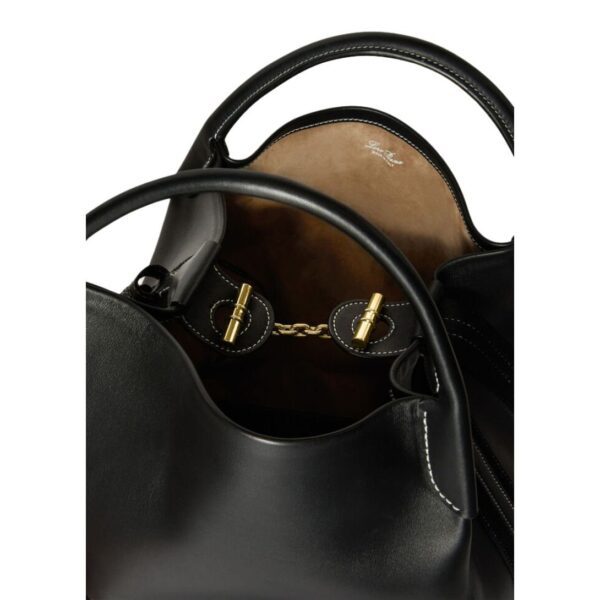 LORO PIANA LARGE BALE BAG BLACK - Image 6