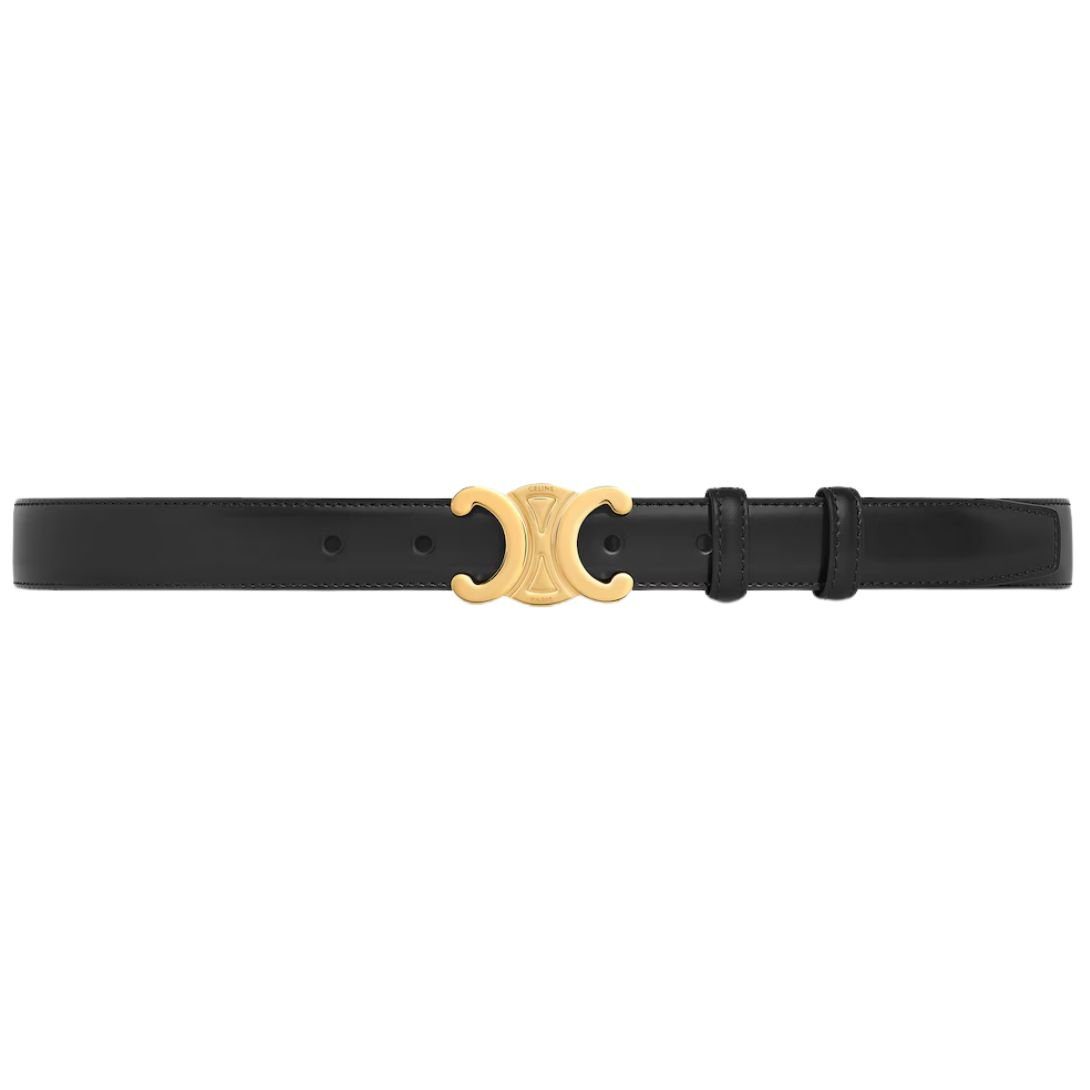 16-36.jpg CELINE MEDIUM TRIOMPHE BELT IN TAURILLON LEATHER BLACK