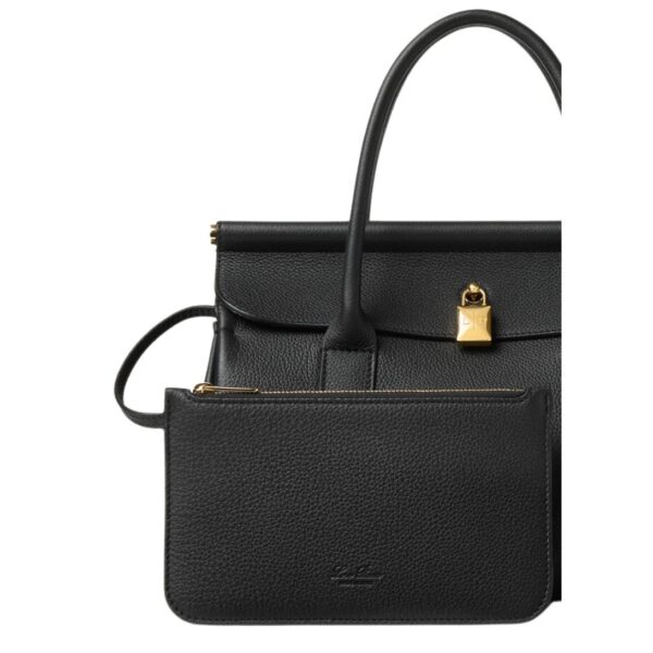 LORO PIANA LOOM BAG L25 BLACK-SUN GOLD - Image 9