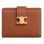 CELINE FINE WALLET VICTOIRE IN SUPPLE GRAINED CALFSKIN TAN