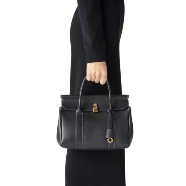 LORO PIANA LOOM BAG L25 BLACK - Image 8