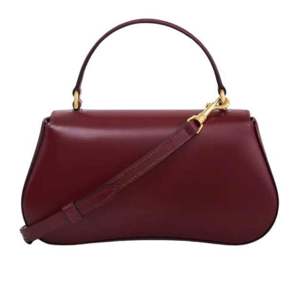 CELINE TEEN CELINE LOLA IN SHINY CALFSKIN LIGHT BURGUNDY - Image 6