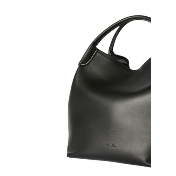 LORO PIANA LARGE BALE BAG BLACK - Image 8