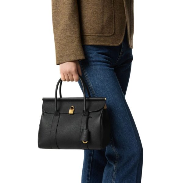 LORO PIANA LOOM BAG L25 BLACK-SUN GOLD - Image 10