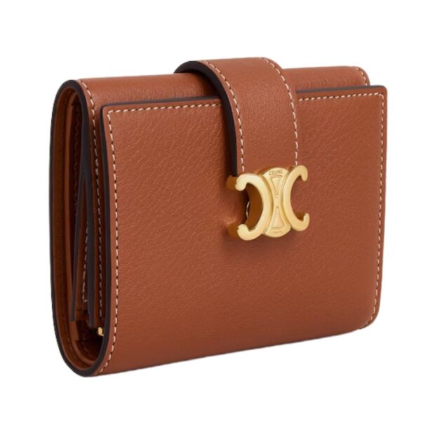 CELINE FINE WALLET VICTOIRE IN SUPPLE GRAINED CALFSKIN TAN - Image 6