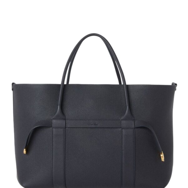 LORO PIANA LARGE GHIERA SHOPPER BLUE NAVY