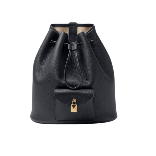 LORO PIANA EXTRA DRAWSTRING BACKPACK L27 BLUE NAVY