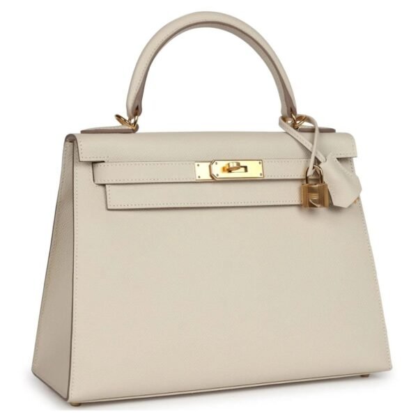 HERMÈS KELLY SELLIER 28 CRAIE EPSOM GOLD HARDWARE - Image 3