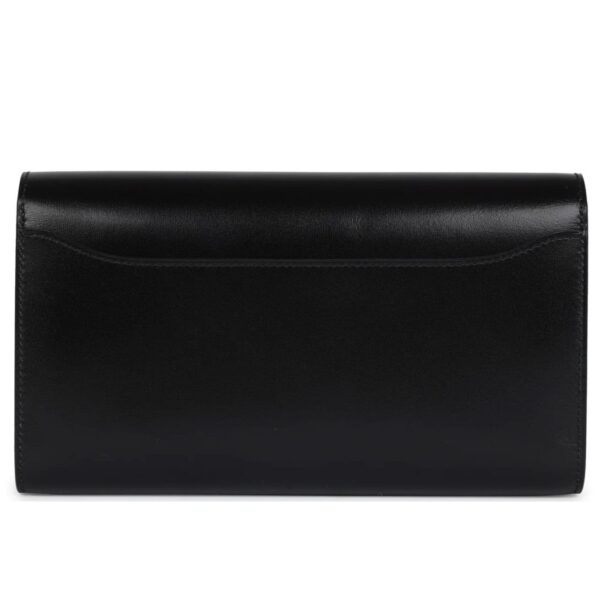 HERMÈS ROCK CONSTANCE WALLET TO GO BLACK BOX GOLD HARDWARE - Image 2