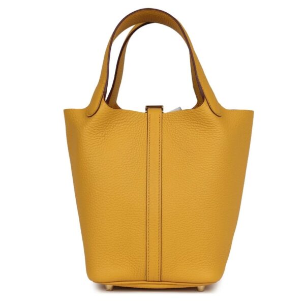 HERMÈS PICOTIN LOCK 18 JAUNE AMBRE CLEMENCE GOLD HARDWARE - Image 2