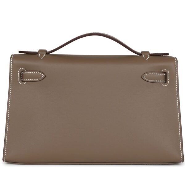 HERMÈS KELLY POCHETTE ETOUPE SWIFT GOLD HARDWARE PAYMENT 2 - Image 3