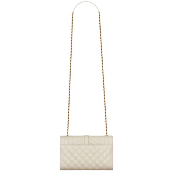 SAINT LAURENT ENVELOPE SMALL IN QUILTED GRAIN DE POUDRE EMBOSSED LEATHER - Image 2