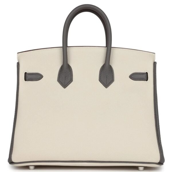 HERMÈS SPECIAL ORDER (HSS) BIRKIN 25 BETON AND ETAIN TOGO BRUSHED PALLADIUM HARDWARE - Image 2