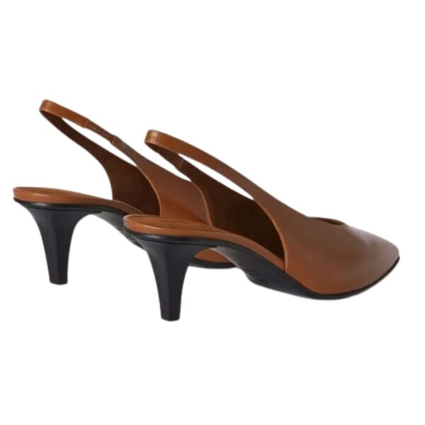 LORO PIANA REBECCA SLINGBACK SADDLE BROWN - Image 4